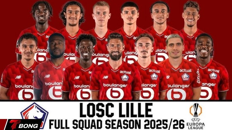 Đội hình hiện tại của Lille